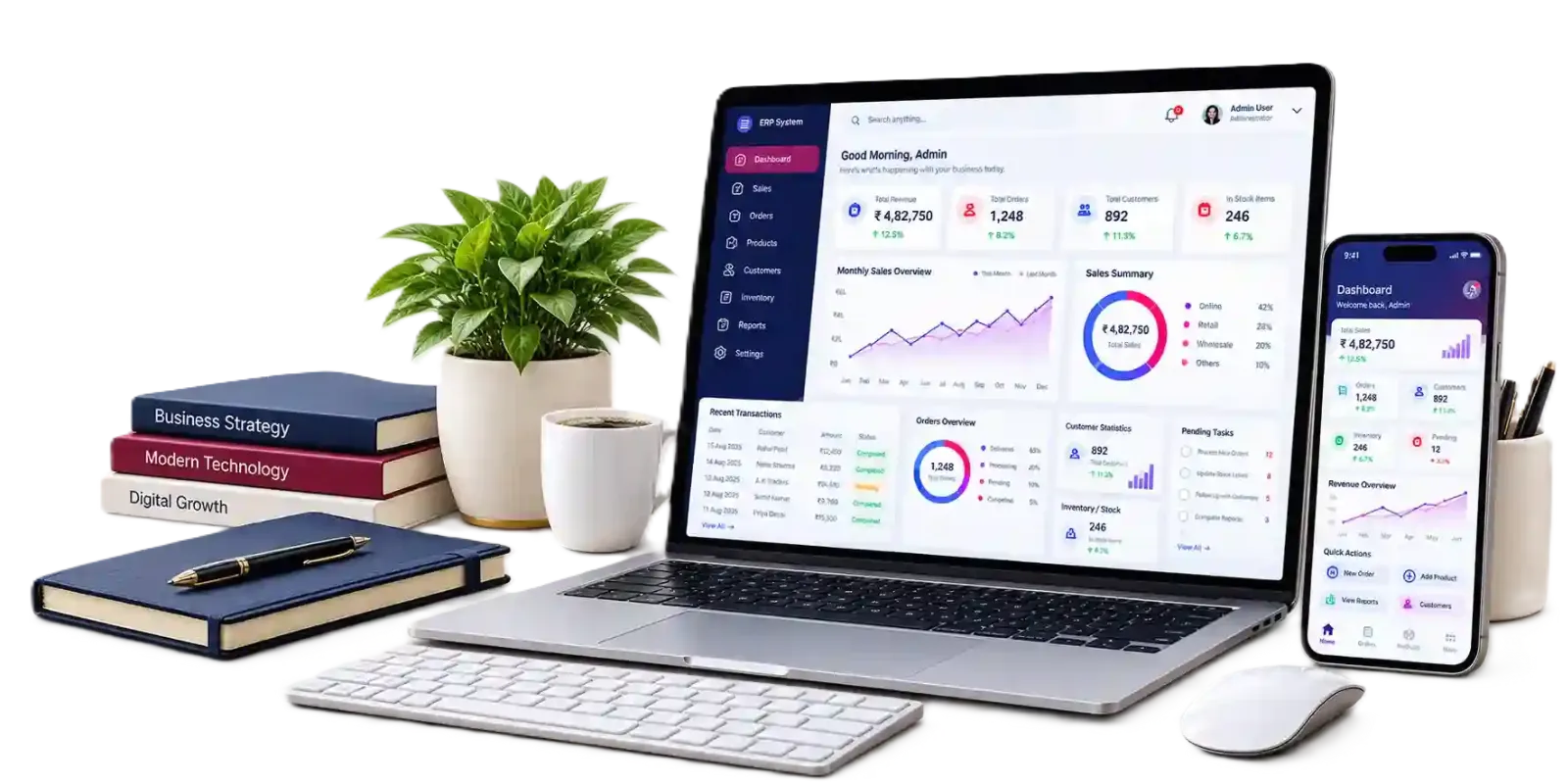 GST ERP dashboard preview